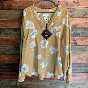 Ava & Viv Long Sleeved Blouse